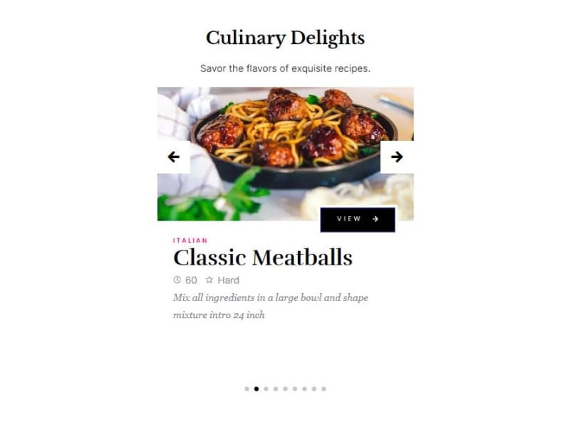 Loop Slider with Food